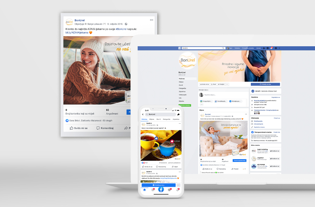 Content creation and community management for Facebook page BonUrel