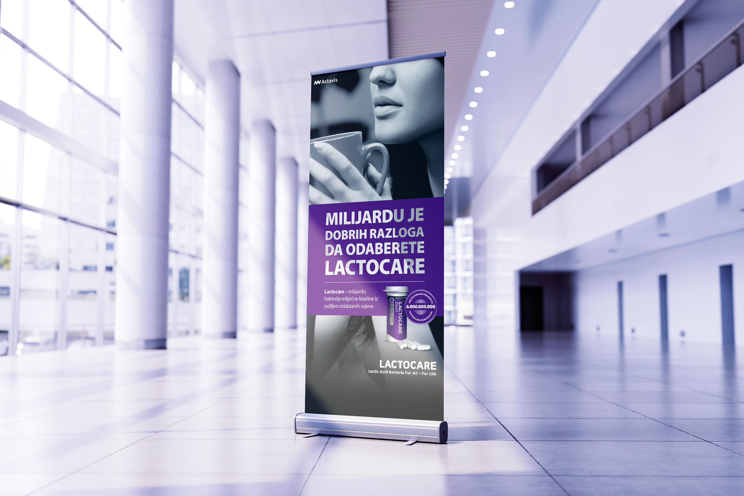 Lactocare rollup banner